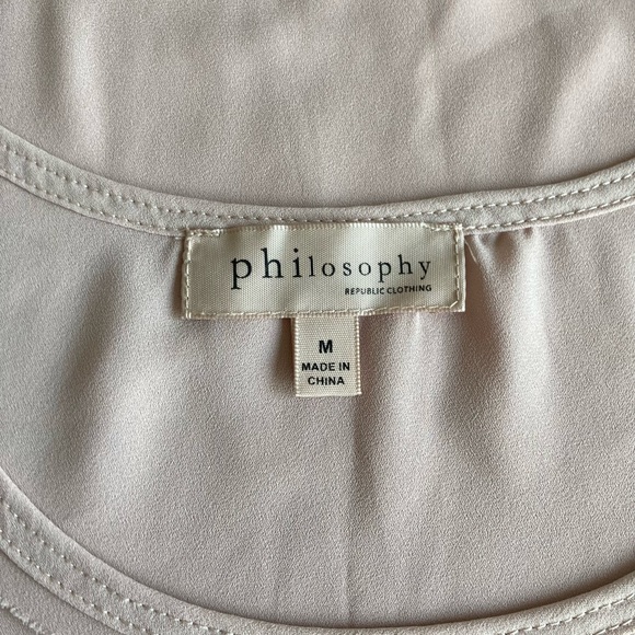 New Philosophy Pink Polyester Sleeveless Top size M - Picture 9 of 11